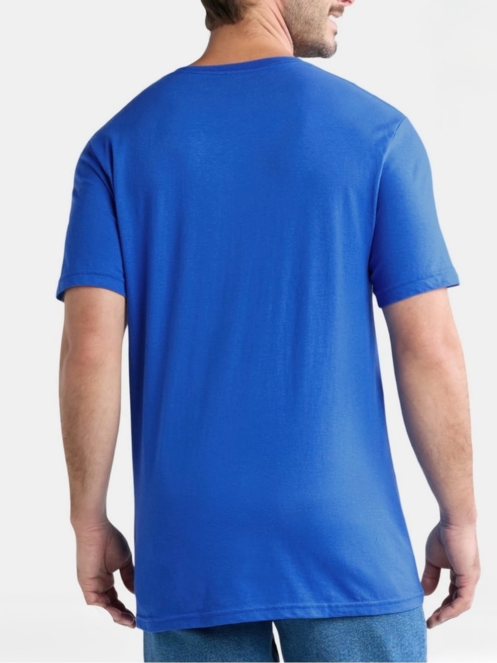 Blue Superman Logo Crewneck T-Shirt - Picture 2 of 4